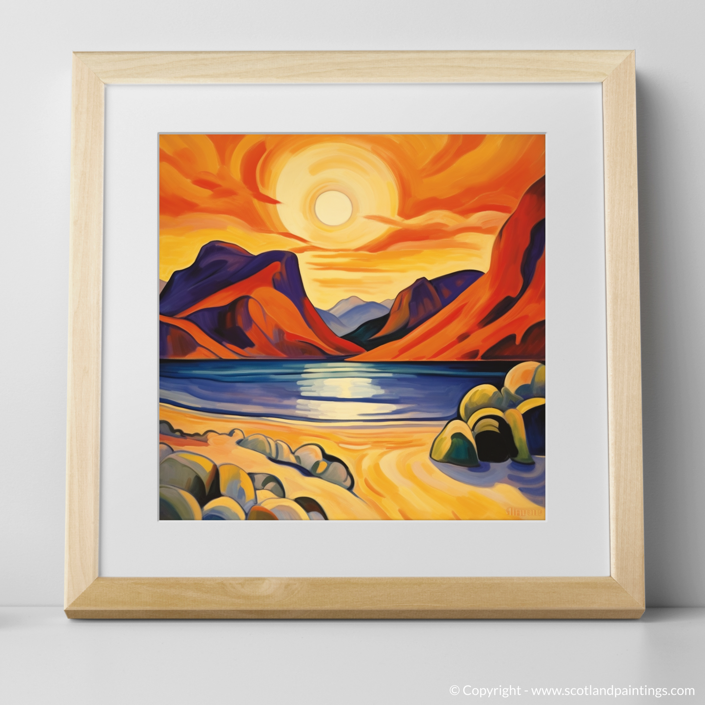 Calgary Bay at Golden Hour: A Fauvist Tapestry