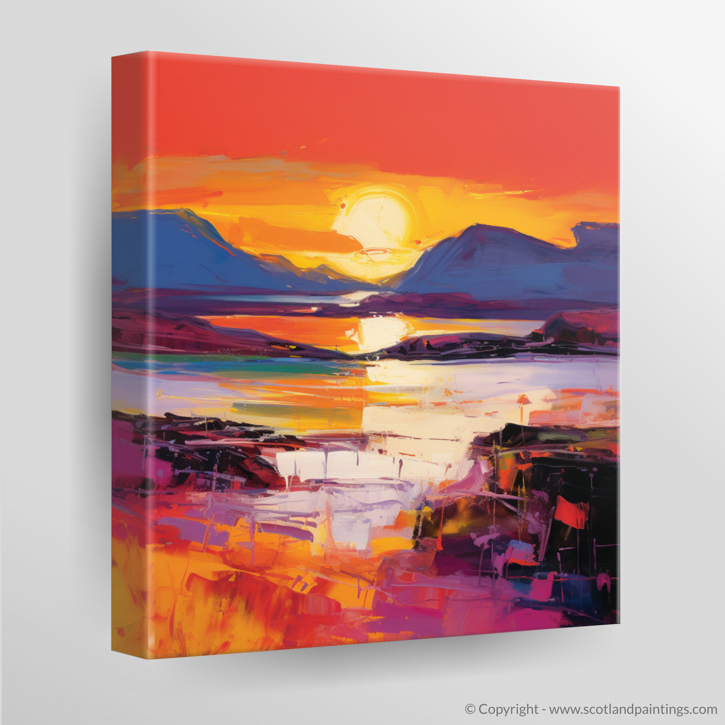 Fiery Elegance of Balnakeil Bay Sunset