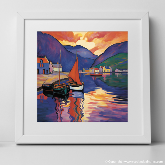 Ullapool Harbour at Dusk: A Fauvist Symphony of Colour