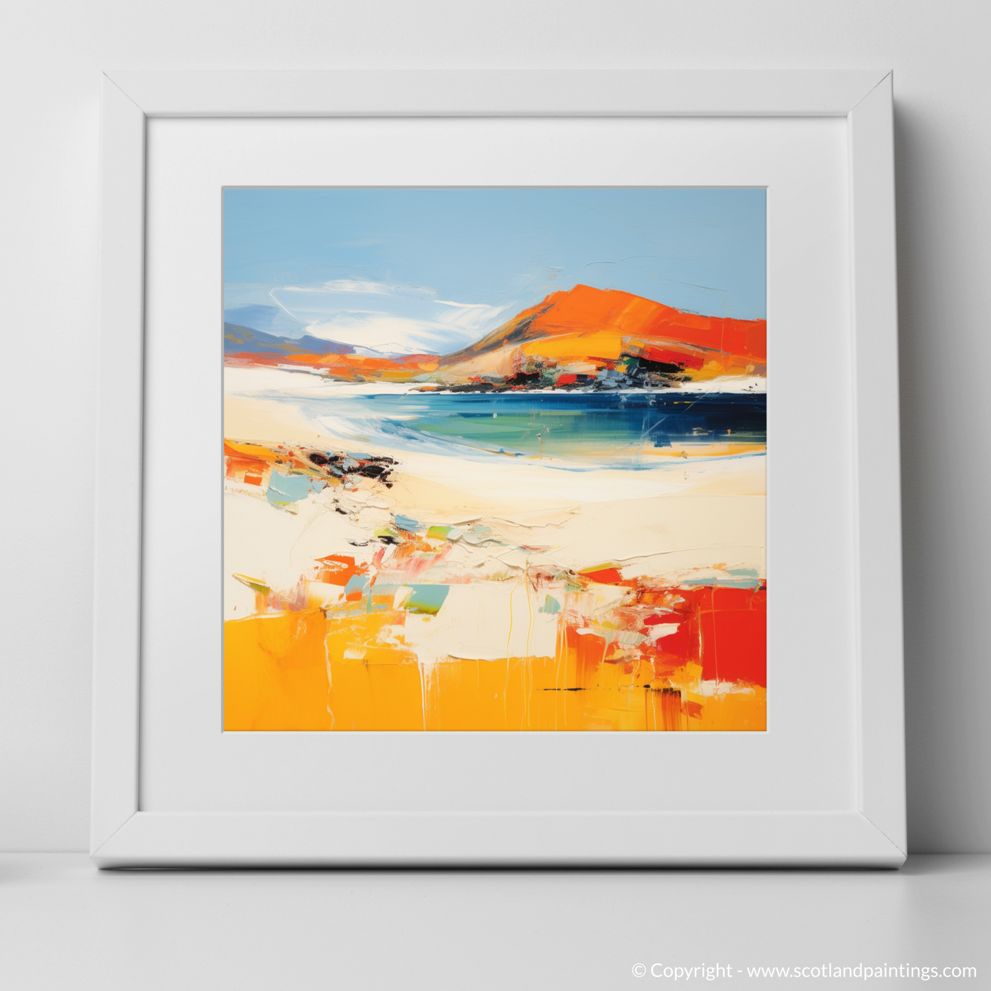 Wild Embrace of Balnakeil Bay: An Abstract Expressionist Interpretation