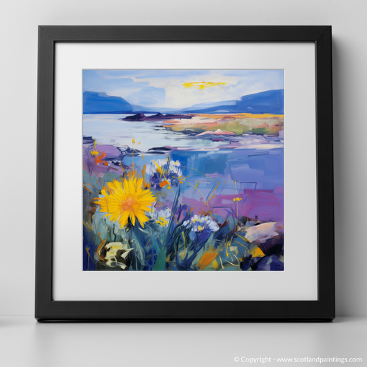 Wild Blooms of Solway: An Abstract Expressionist Homage to Sea Aster