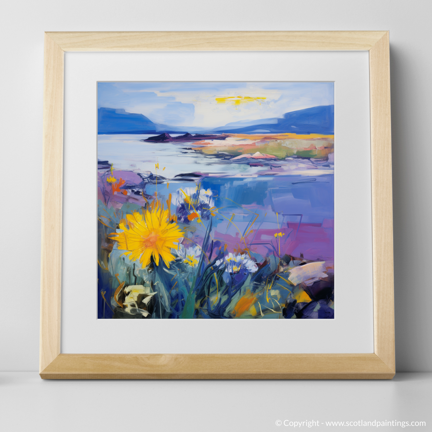 Wild Blooms of Solway: An Abstract Expressionist Homage to Sea Aster