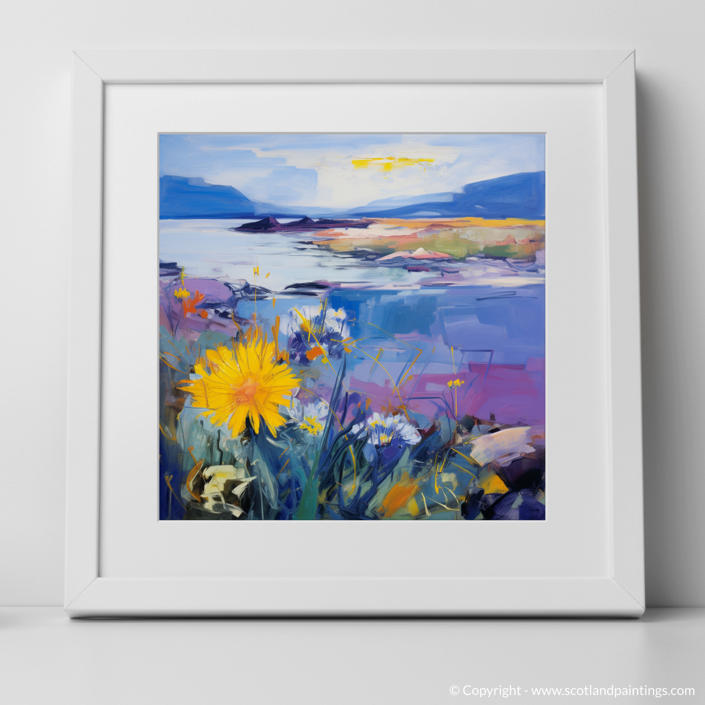 Wild Blooms of Solway: An Abstract Expressionist Homage to Sea Aster