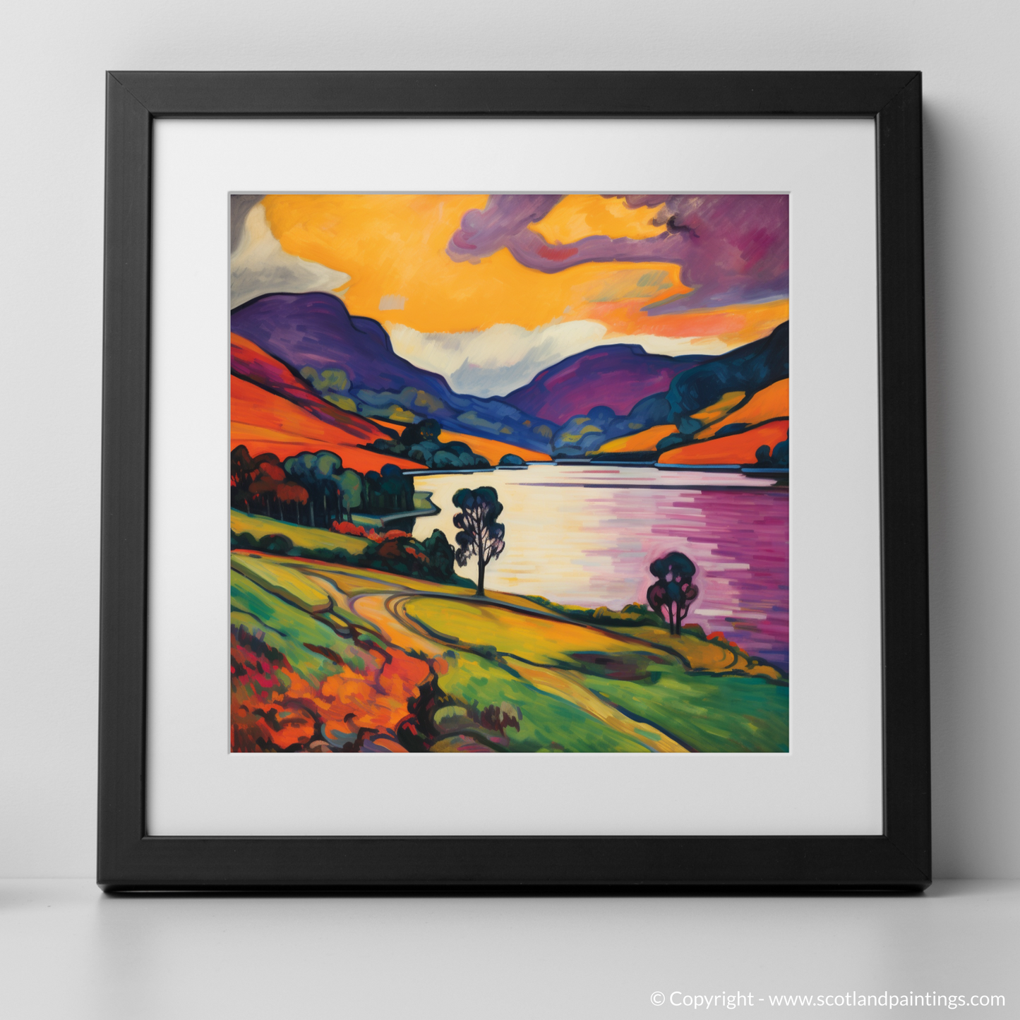 Fauvist Fervour at Loch Earn: A Scottish Landscape Reimagined