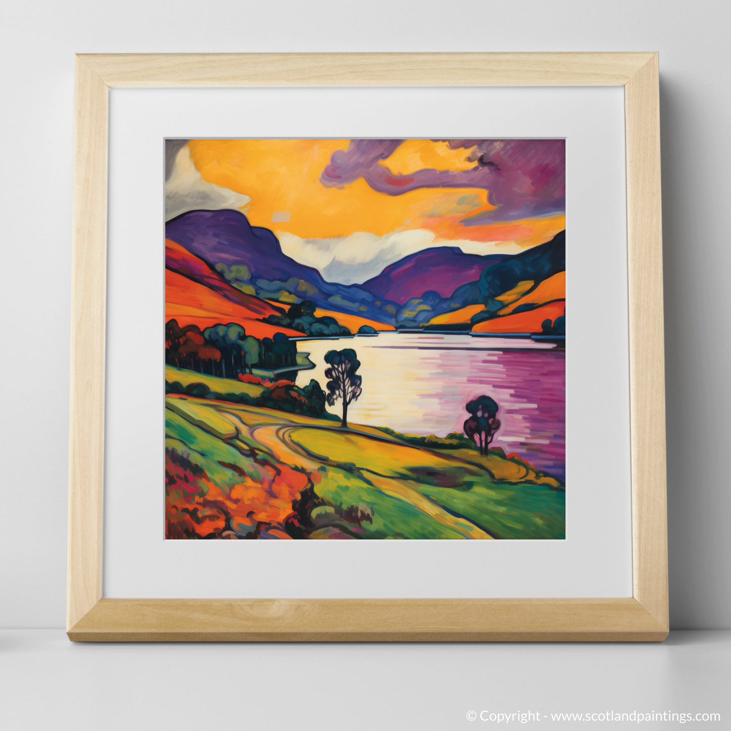 Fauvist Fervour at Loch Earn: A Scottish Landscape Reimagined