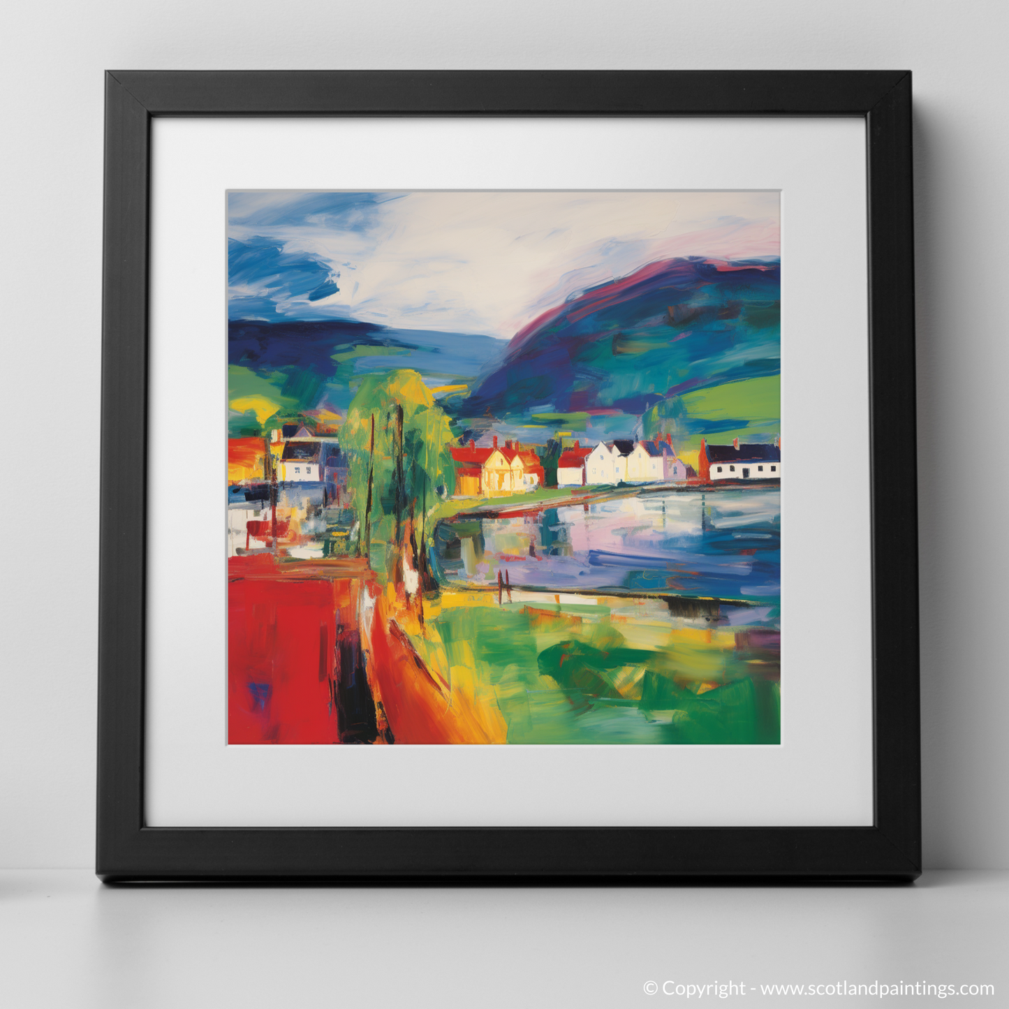 Inveraray Essence: An Abstract Expressionist Ode to a Scottish Village