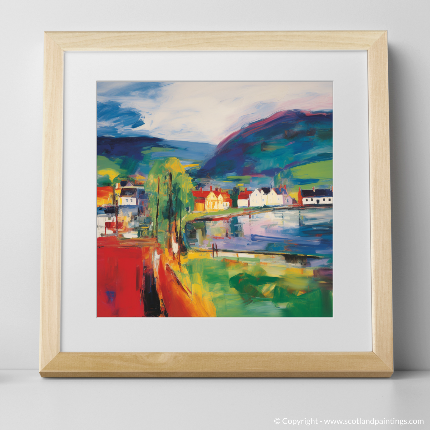 Inveraray Essence: An Abstract Expressionist Ode to a Scottish Village