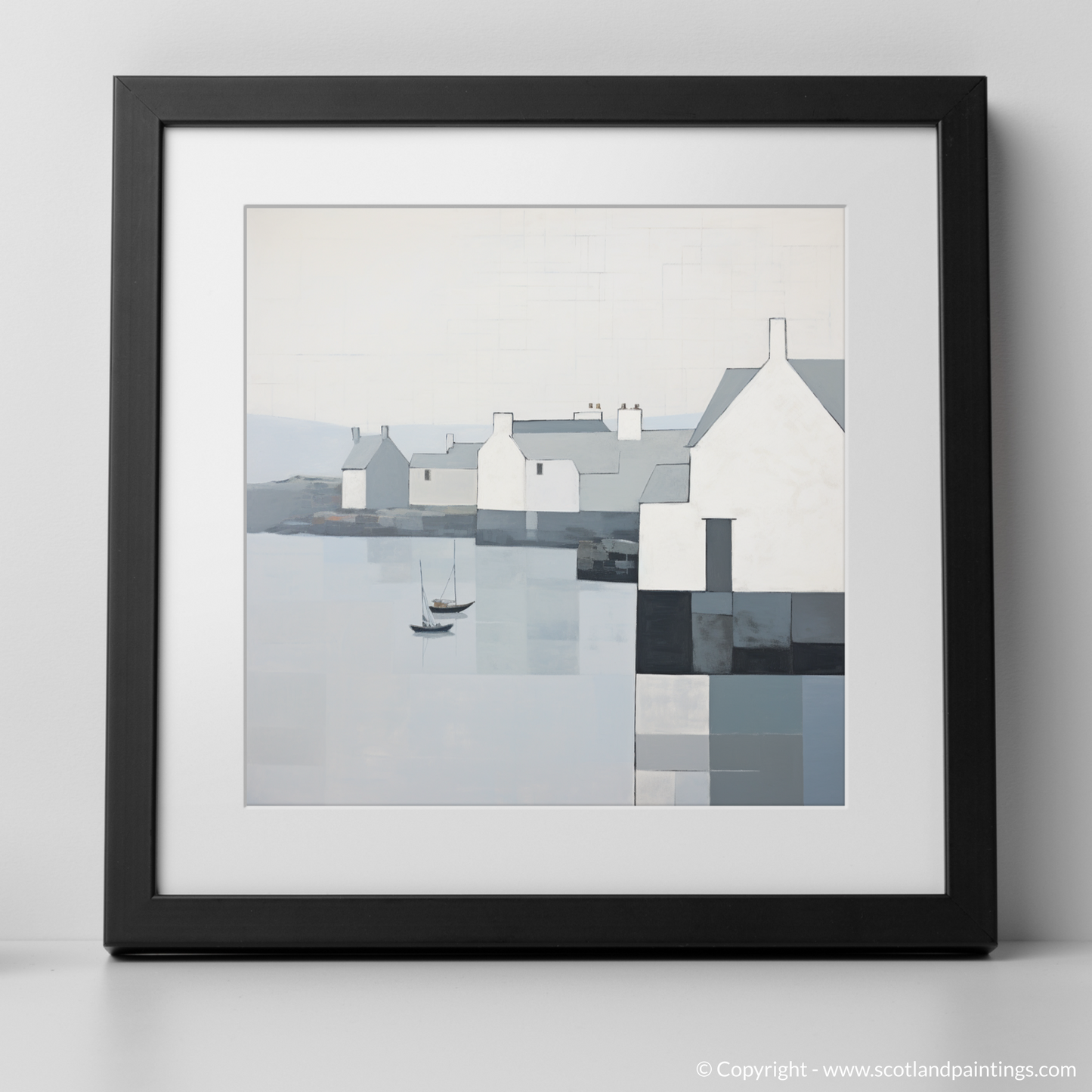 Tranquil Reflections of Port Ellen Harbour Islay