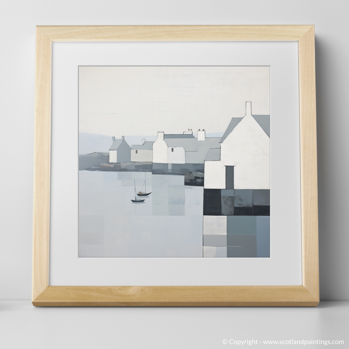 Tranquil Reflections of Port Ellen Harbour Islay