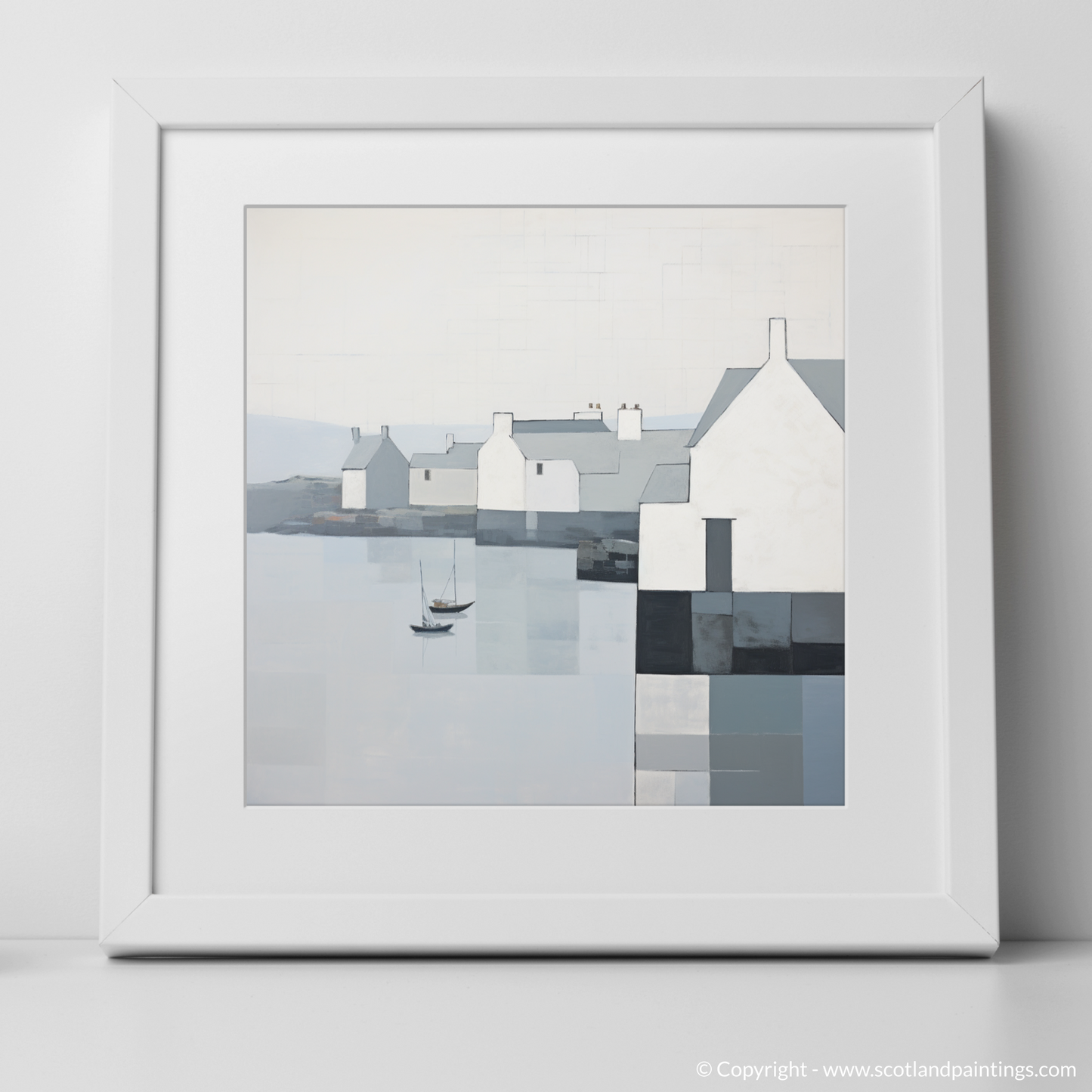 Tranquil Reflections of Port Ellen Harbour Islay