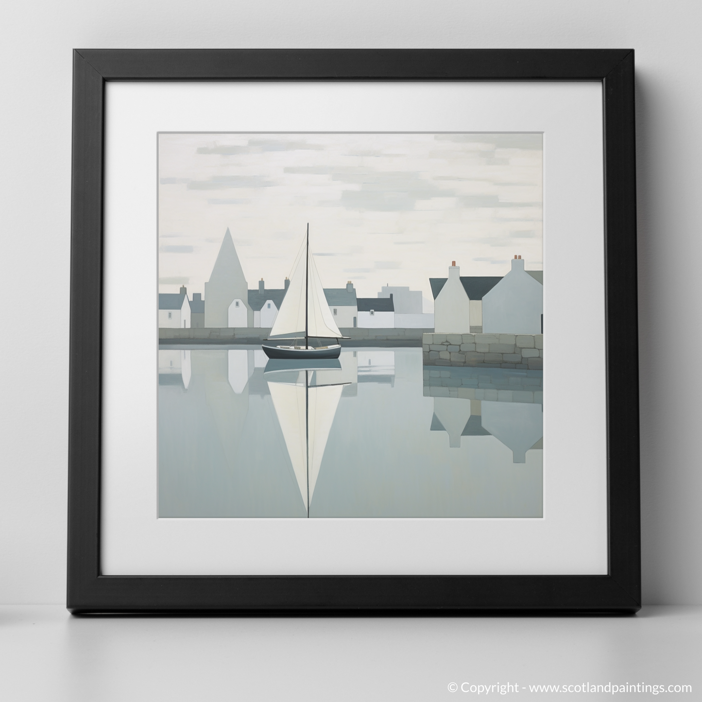 Abstract Reflections of Port Ellen Harbour