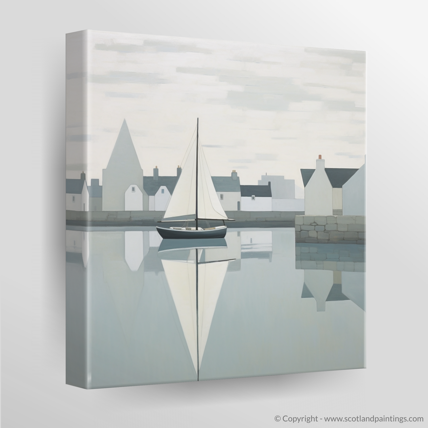 Abstract Reflections of Port Ellen Harbour