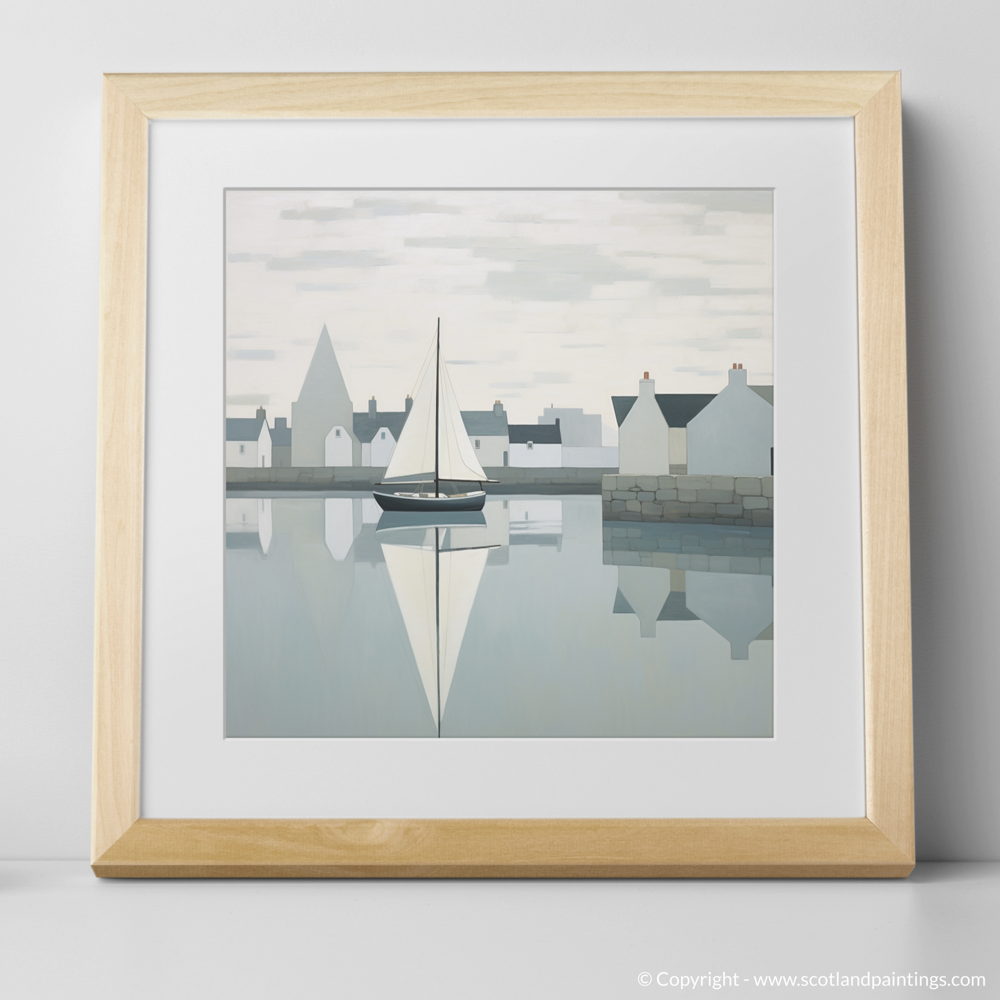 Abstract Reflections of Port Ellen Harbour