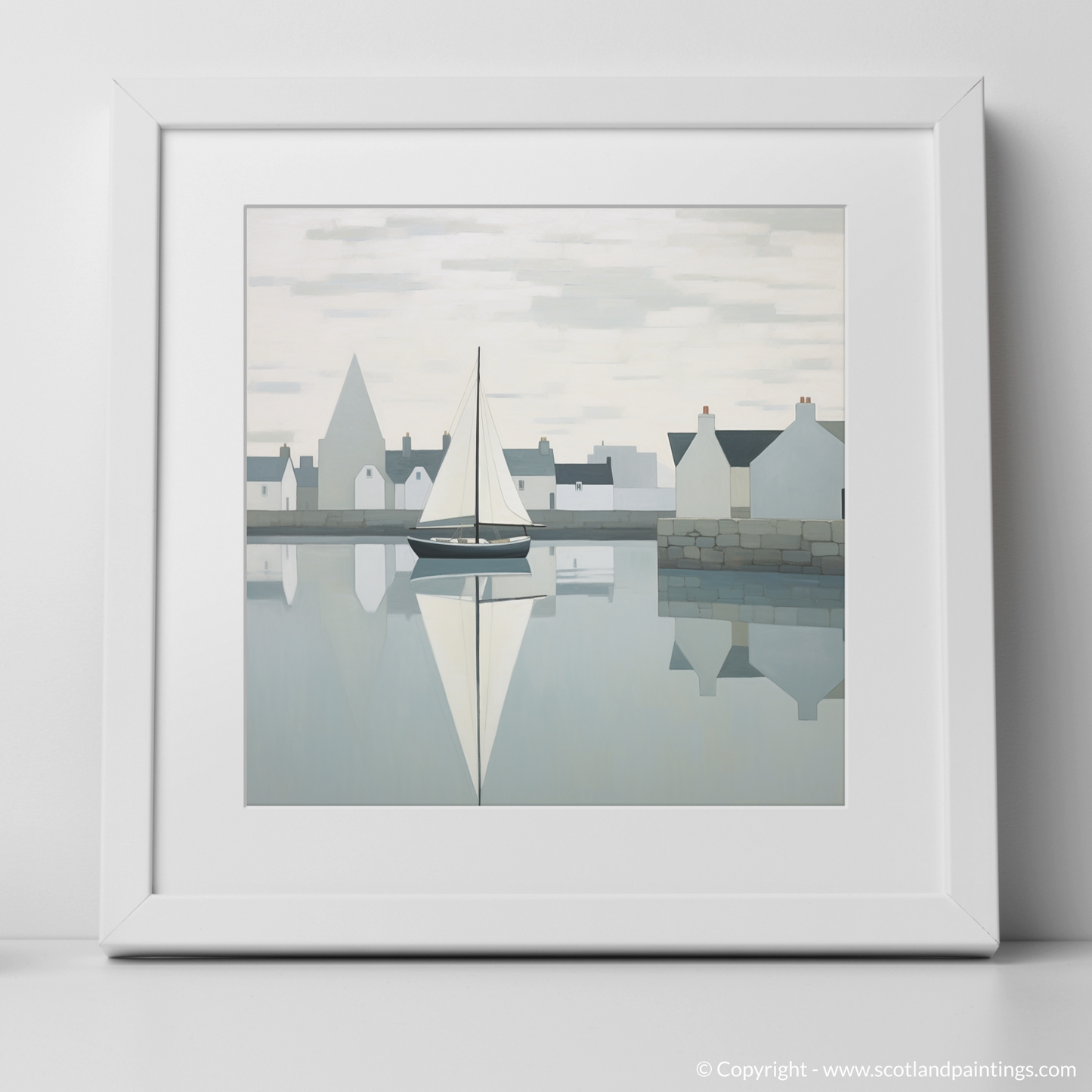 Abstract Reflections of Port Ellen Harbour