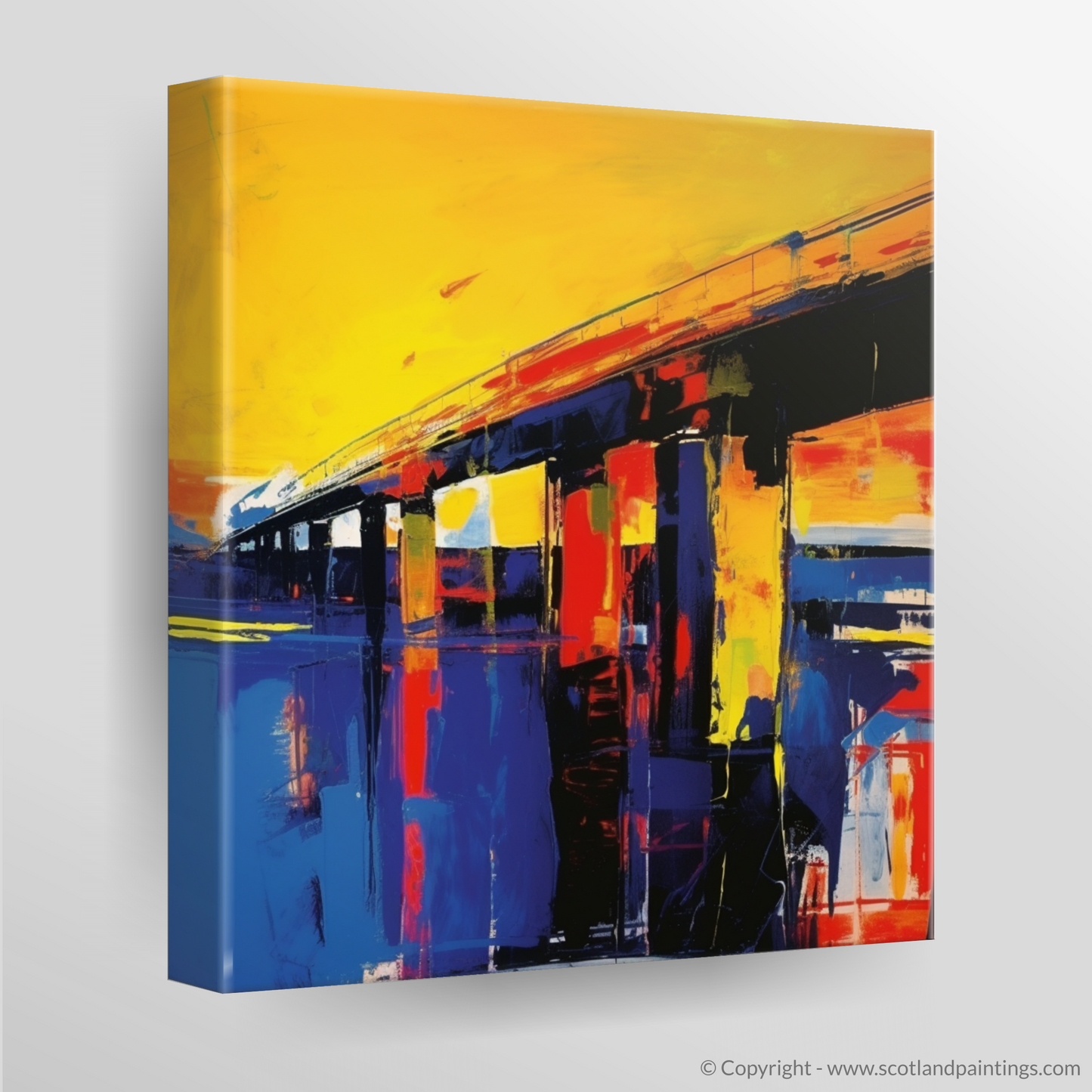 Tay Rail Bridge: An Abstract Expressionist Tribute