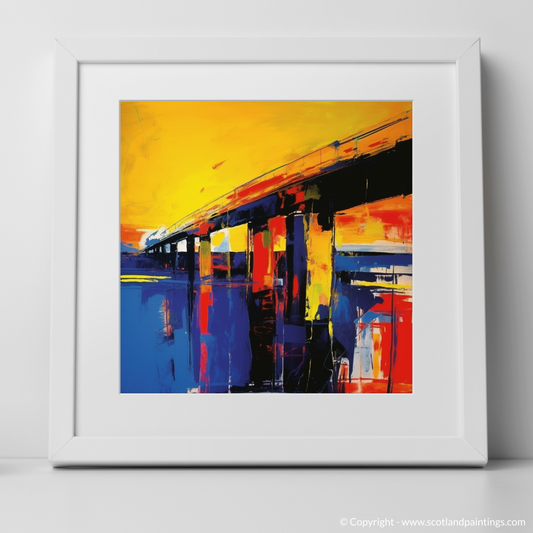 Tay Rail Bridge: An Abstract Expressionist Tribute