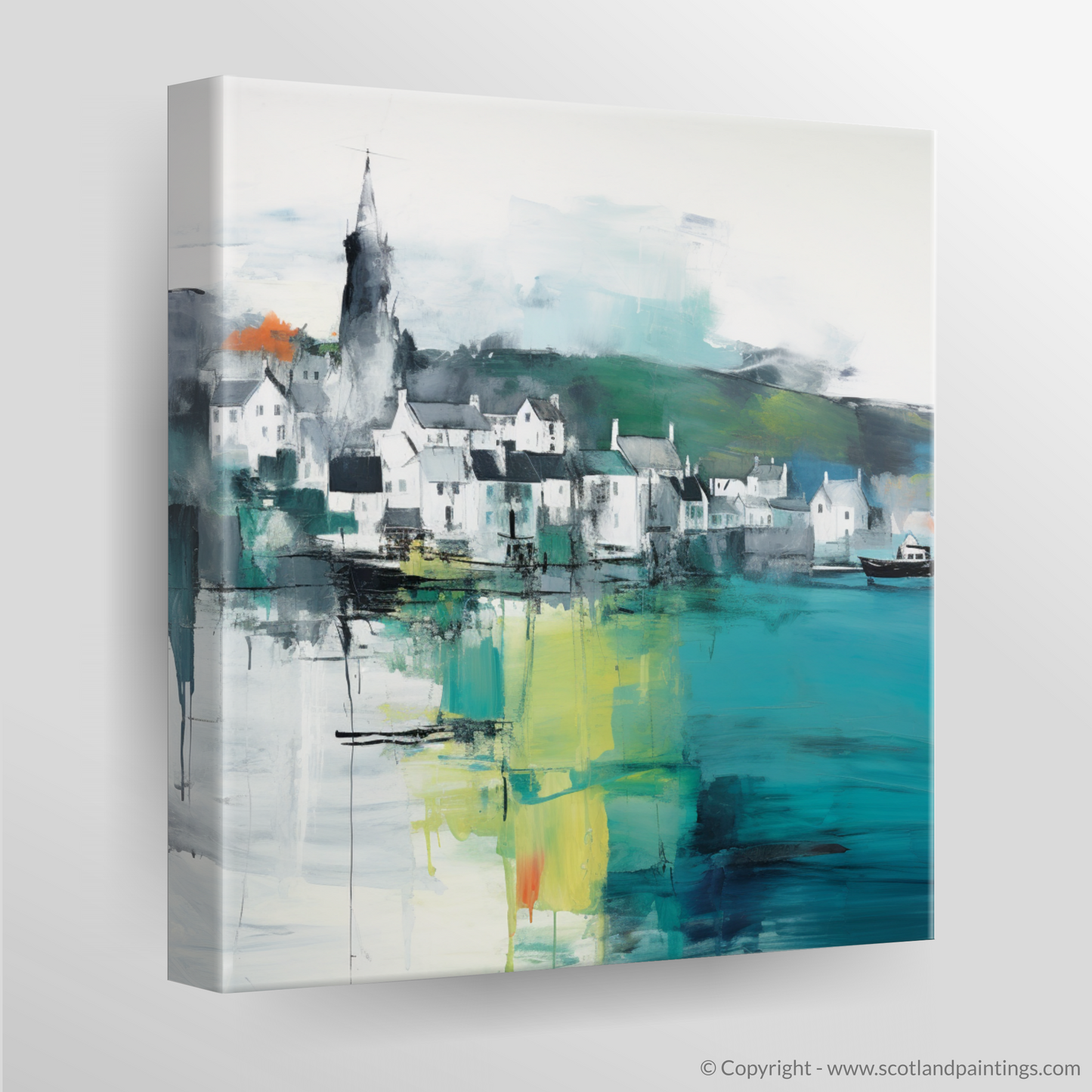 Tobermory Abstract: A Vivid Embrace of the Isle of Mull