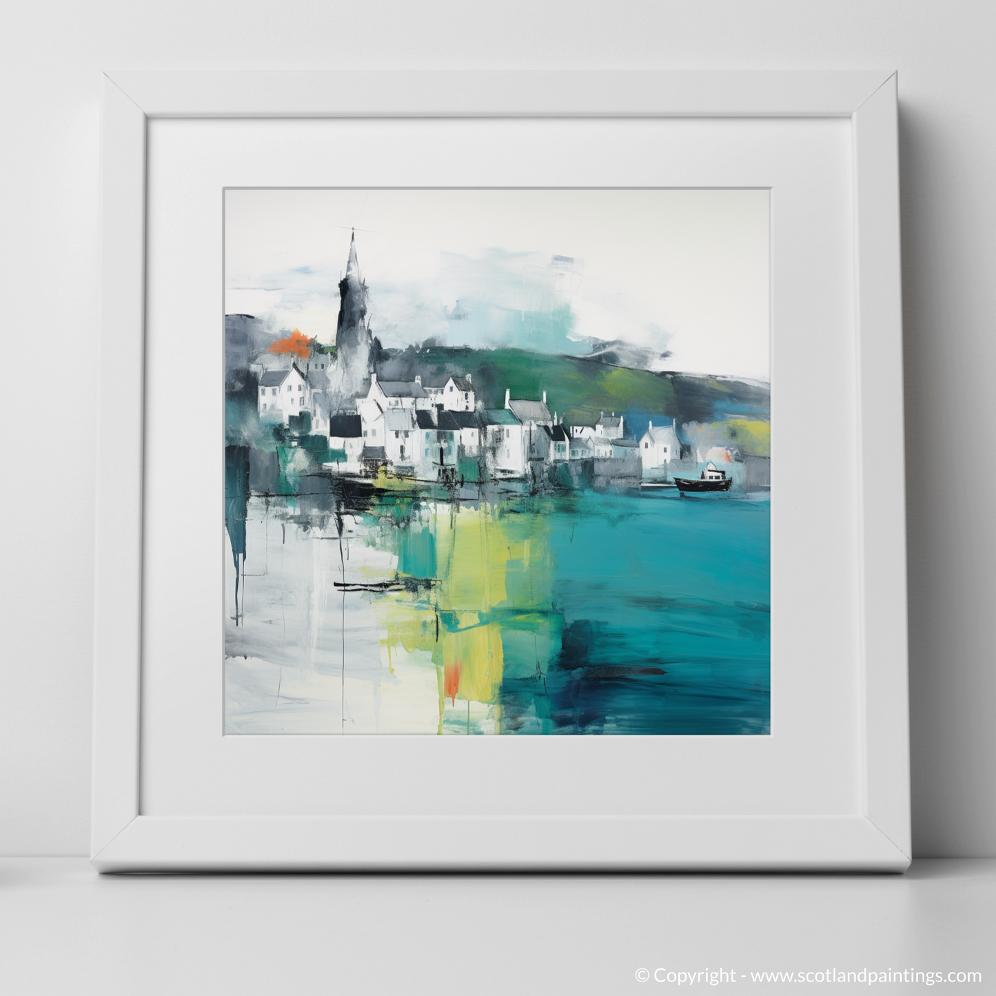 Tobermory Abstract: A Vivid Embrace of the Isle of Mull