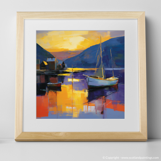 Dusk's Embrace at Lochranza Harbour