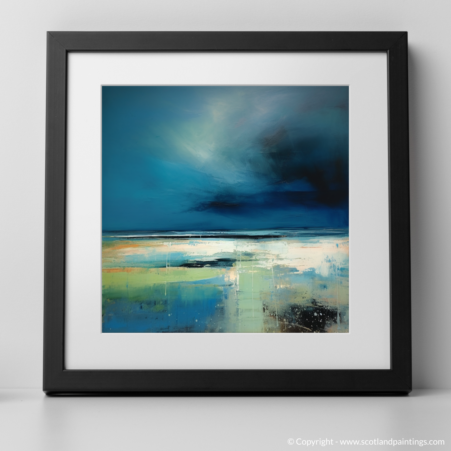 Storm's Majesty: An Abstract Capture of Longniddry Beach