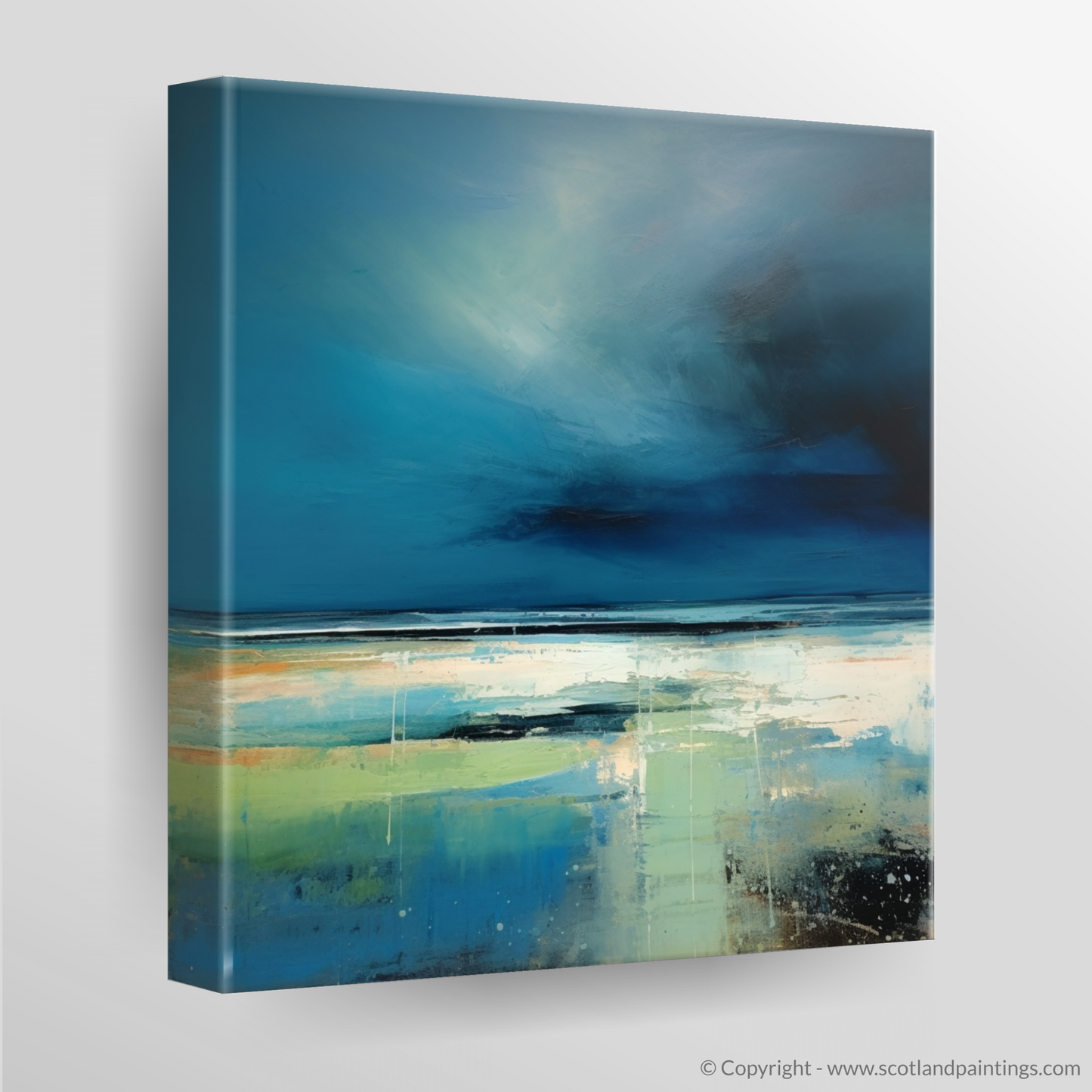 Storm's Majesty: An Abstract Capture of Longniddry Beach