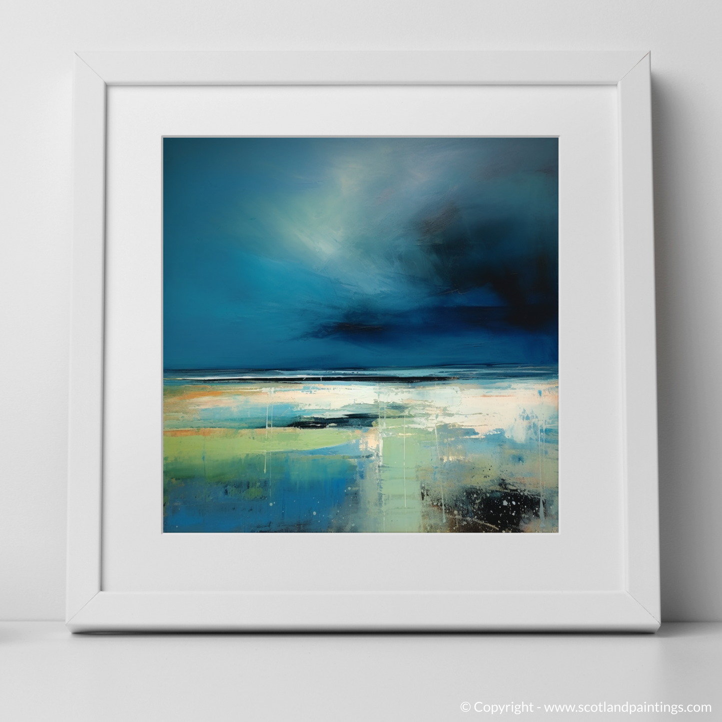 Storm's Majesty: An Abstract Capture of Longniddry Beach