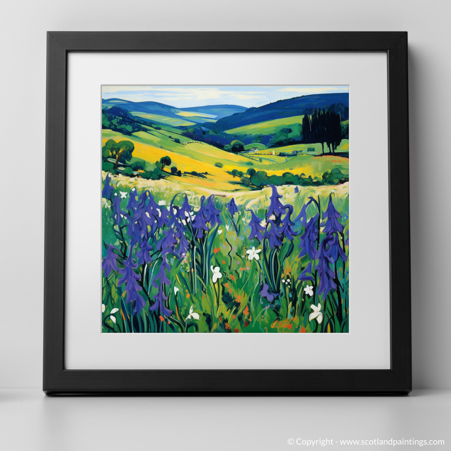 Harebell Harmony: A Fauvist Ode to Scottish Meadows