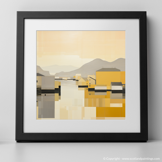 Golden Hour at Castlebay Harbour: An Abstract Scottish Seascape