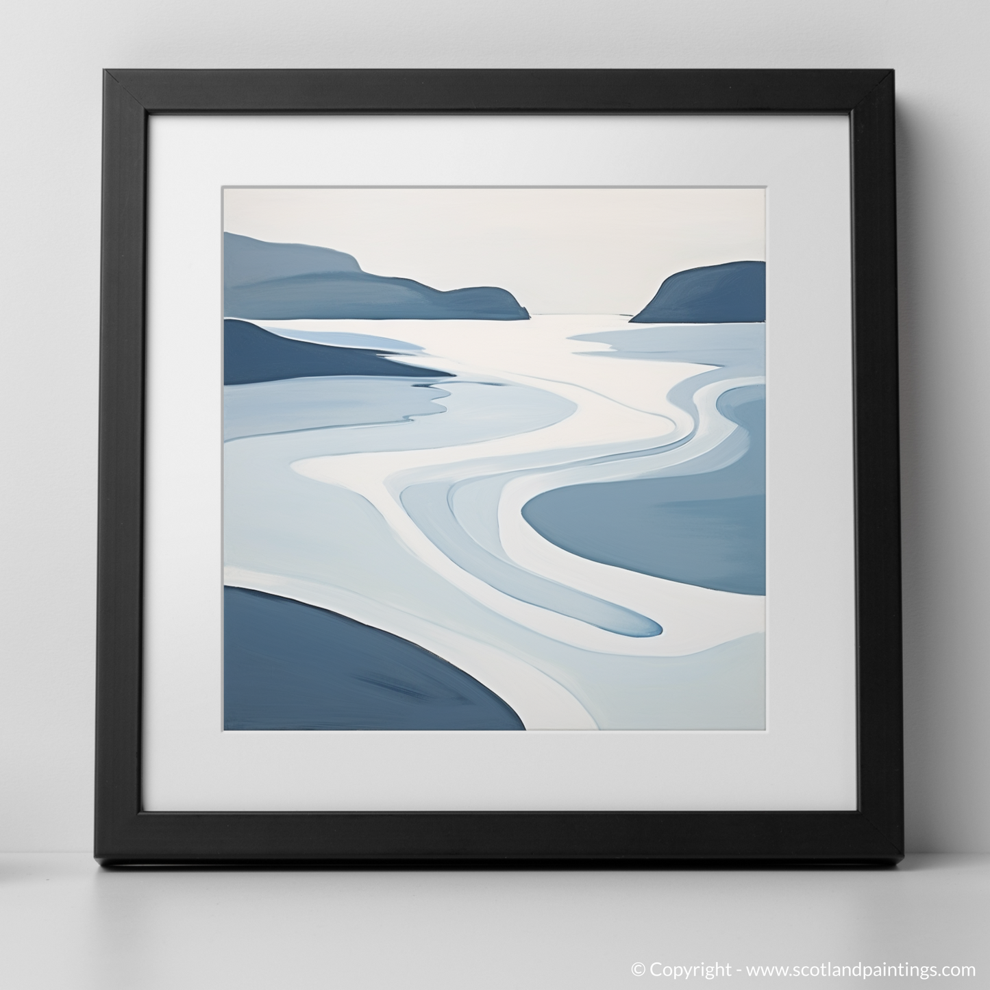 Achmelvich Bay Abstraction: Serenity in Shapes and Tones