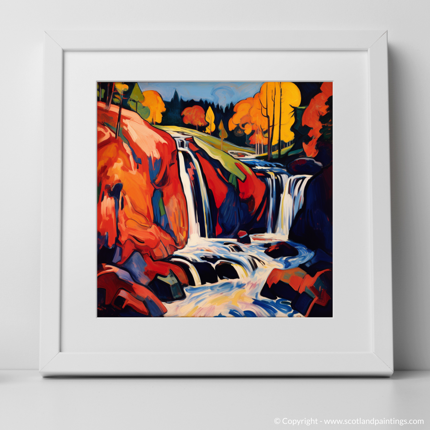 Falls of Tarf Unleashed: A Fauvist Rhapsody