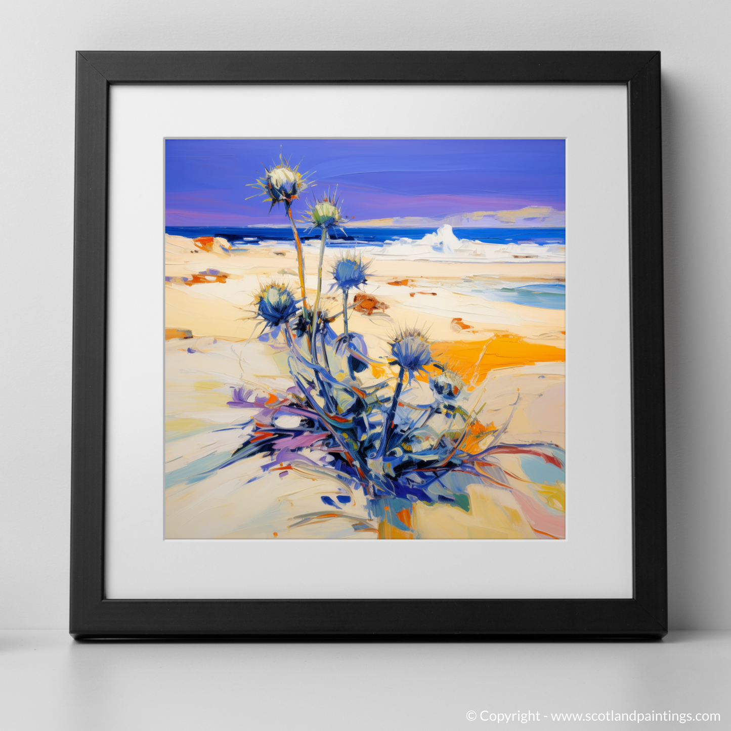 Tiree Sands: An Abstract Ode to Sea Holly