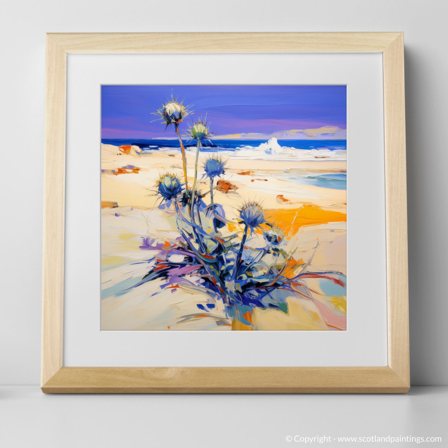 Tiree Sands: An Abstract Ode to Sea Holly