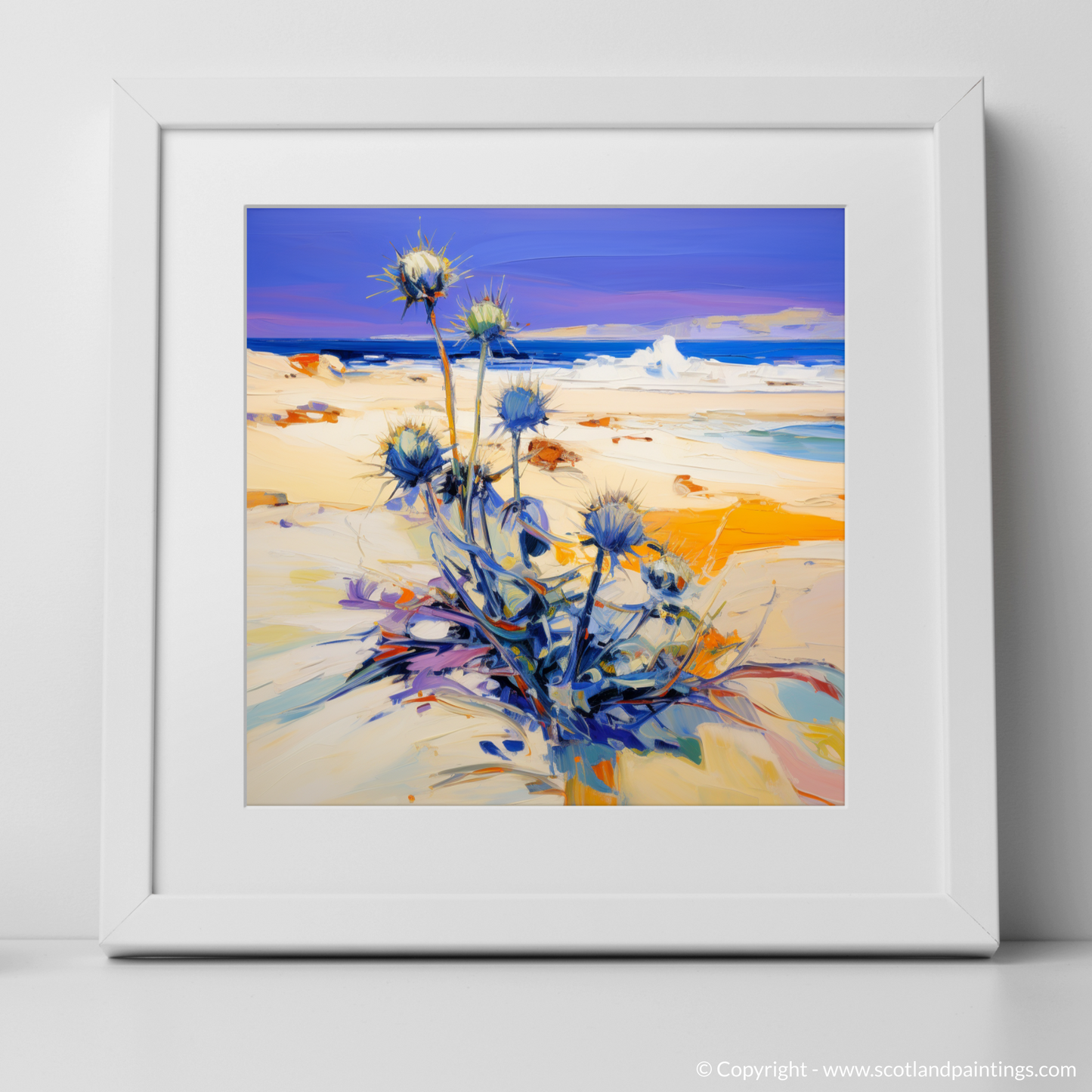 Tiree Sands: An Abstract Ode to Sea Holly