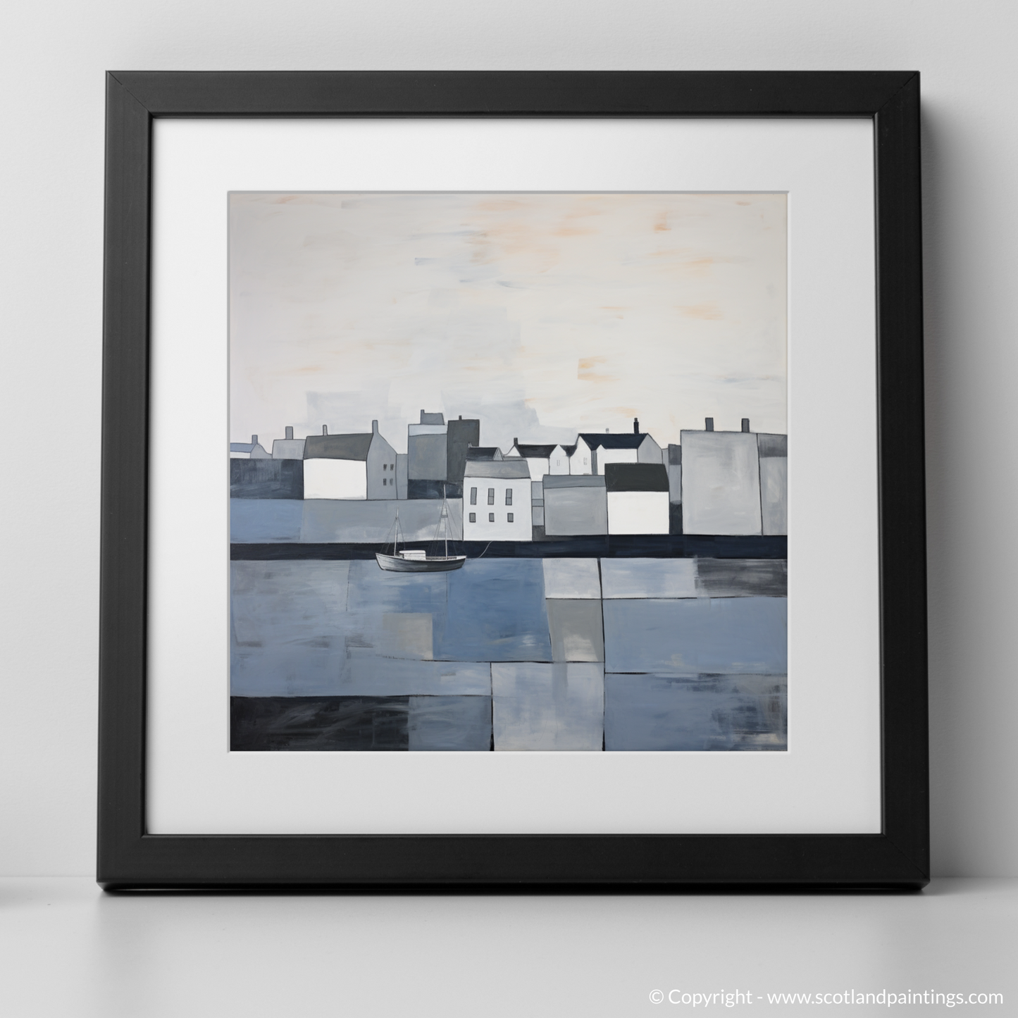 Stormy Serenity: An Abstract Homage to North Berwick Harbour