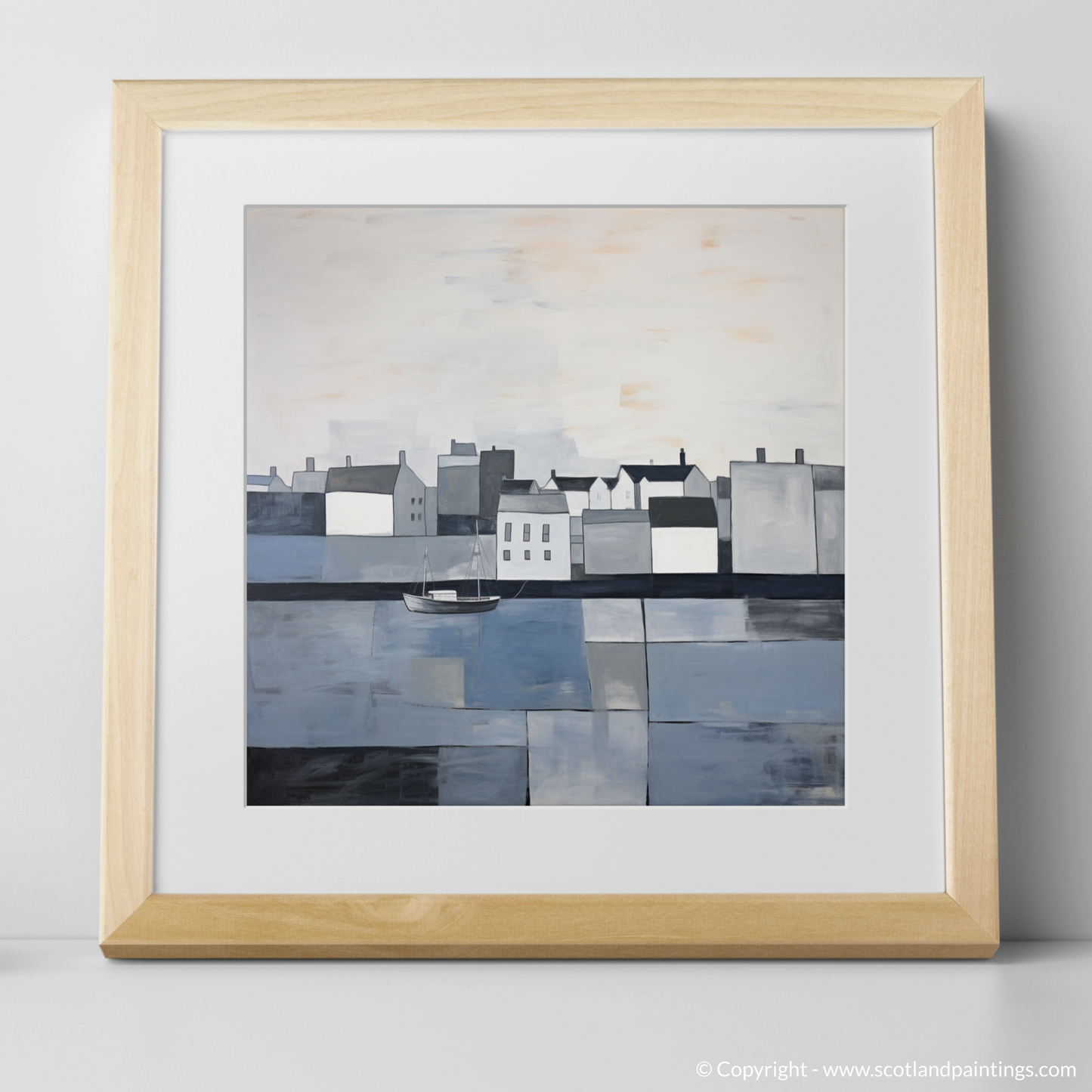 Stormy Serenity: An Abstract Homage to North Berwick Harbour