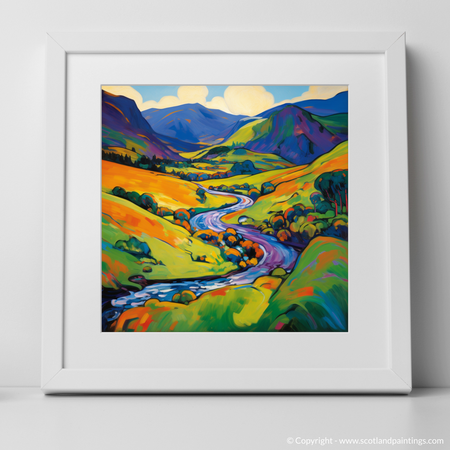 Highland Reverie: A Fauvist Ode to Glen Strathfarrar