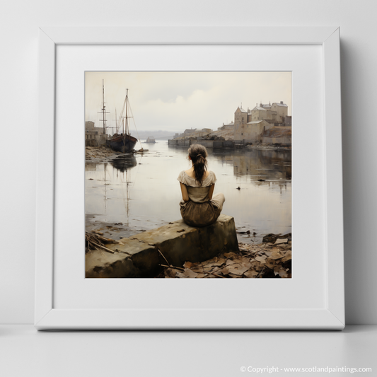Harbourside Reflections: A Woman's Contemplation in Leith