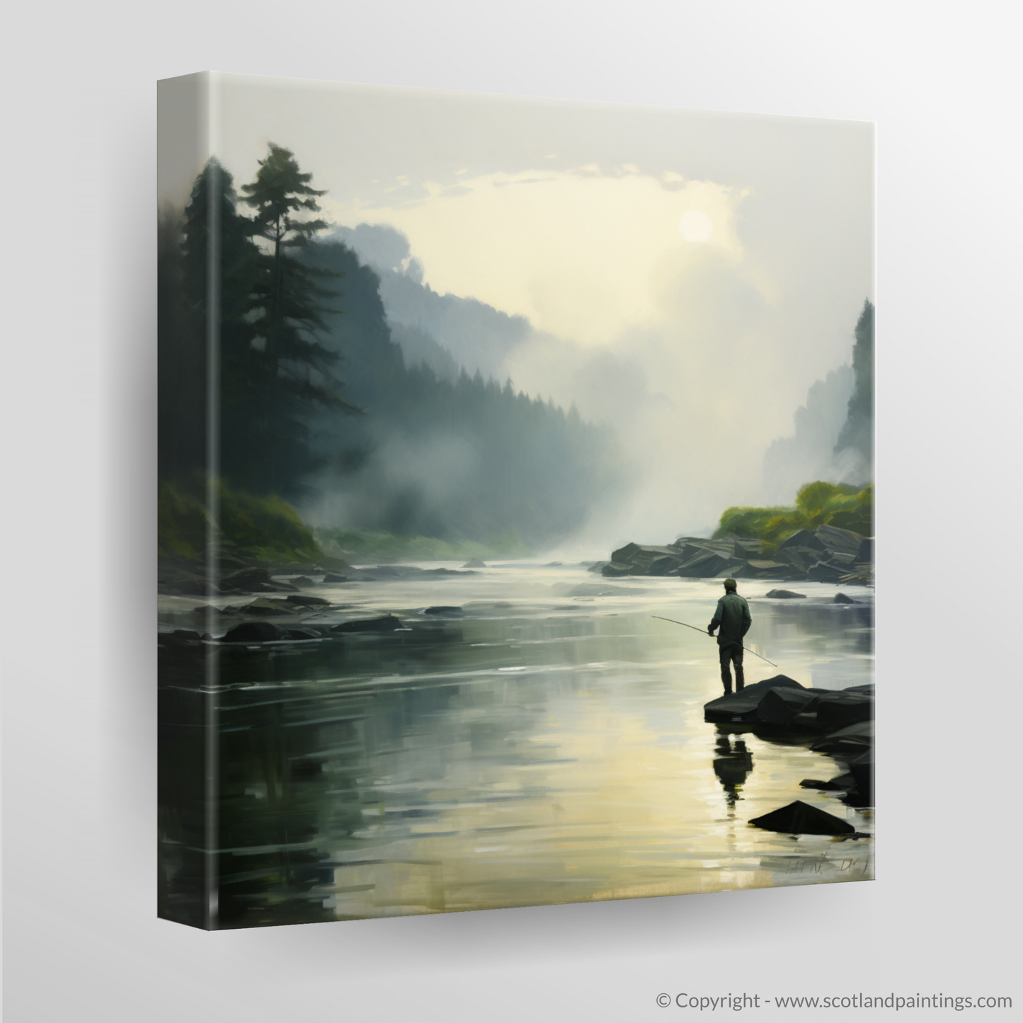 Misty Dawn on the River Oykel: A Fly Fishing Reverie