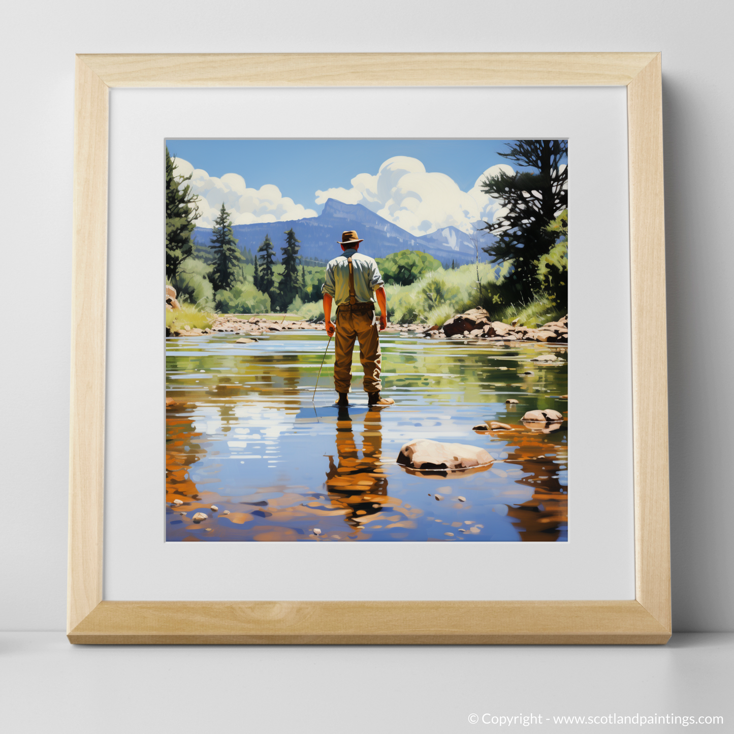 Solitary Angler on the River Findhorn