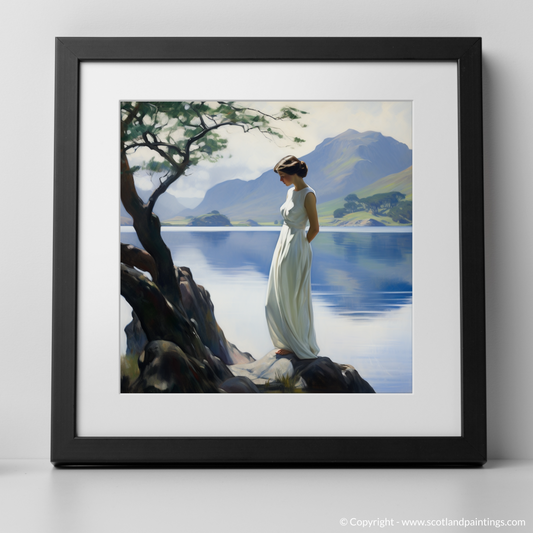 Serenity by Loch Maree: A Portrait of Elegance in White