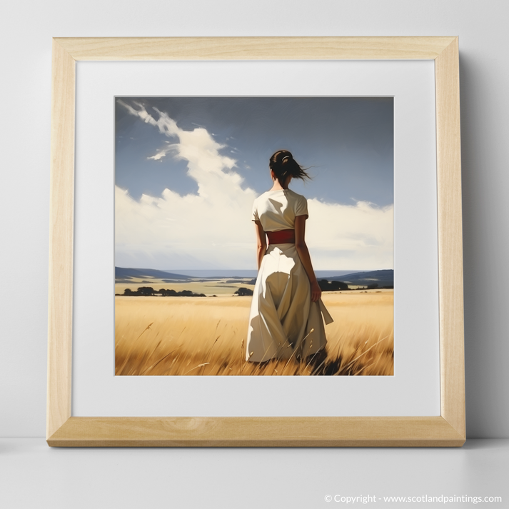 Whispers of Culloden: A Woman in White – Scotland Paintings and Art Prints