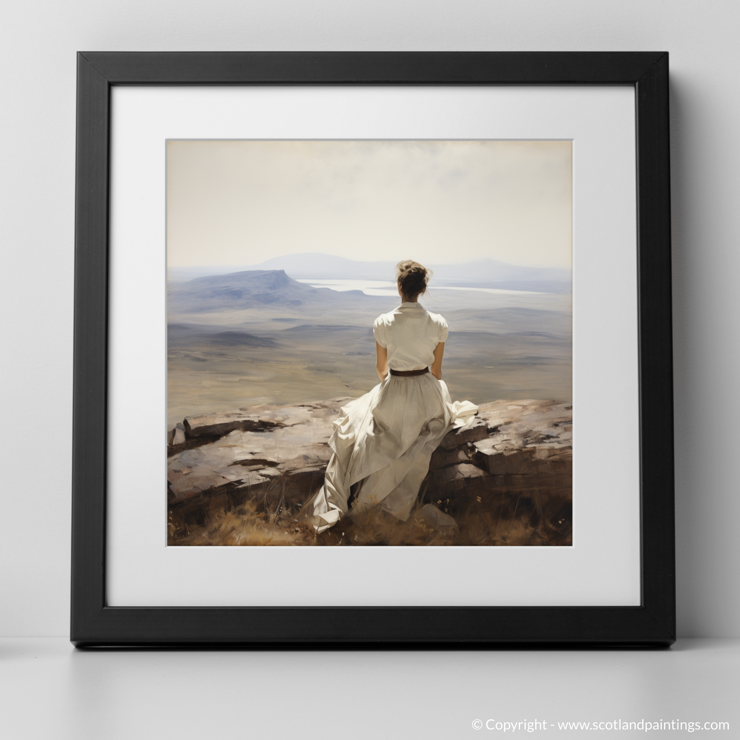 Highland Serenity: A Moment in White