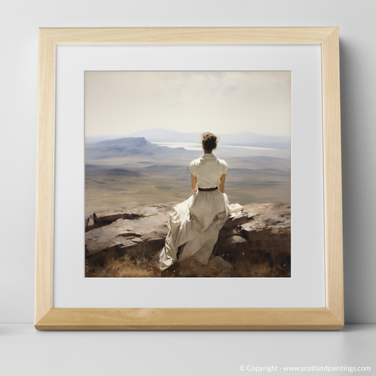 Highland Serenity: A Moment in White