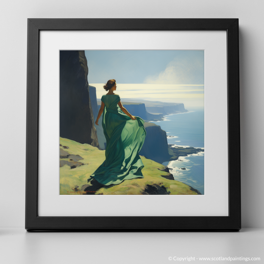 Majestic Solitude: Overlooking Skye's Cliffs