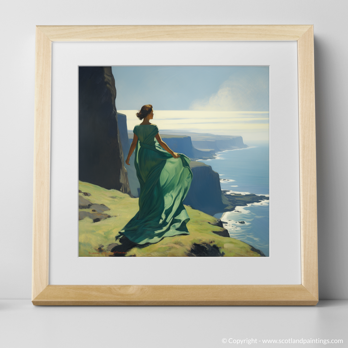 Majestic Solitude: Overlooking Skye's Cliffs