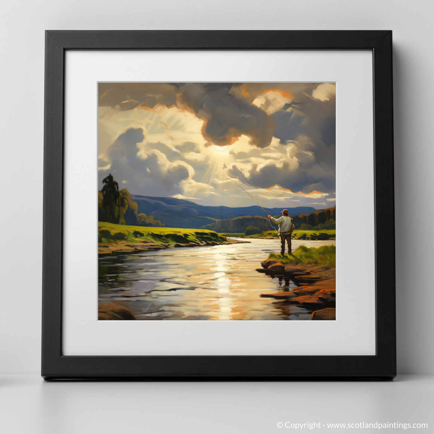 River Clyde Painting and Art Print. A Tranquil Interlude on the River Clyde