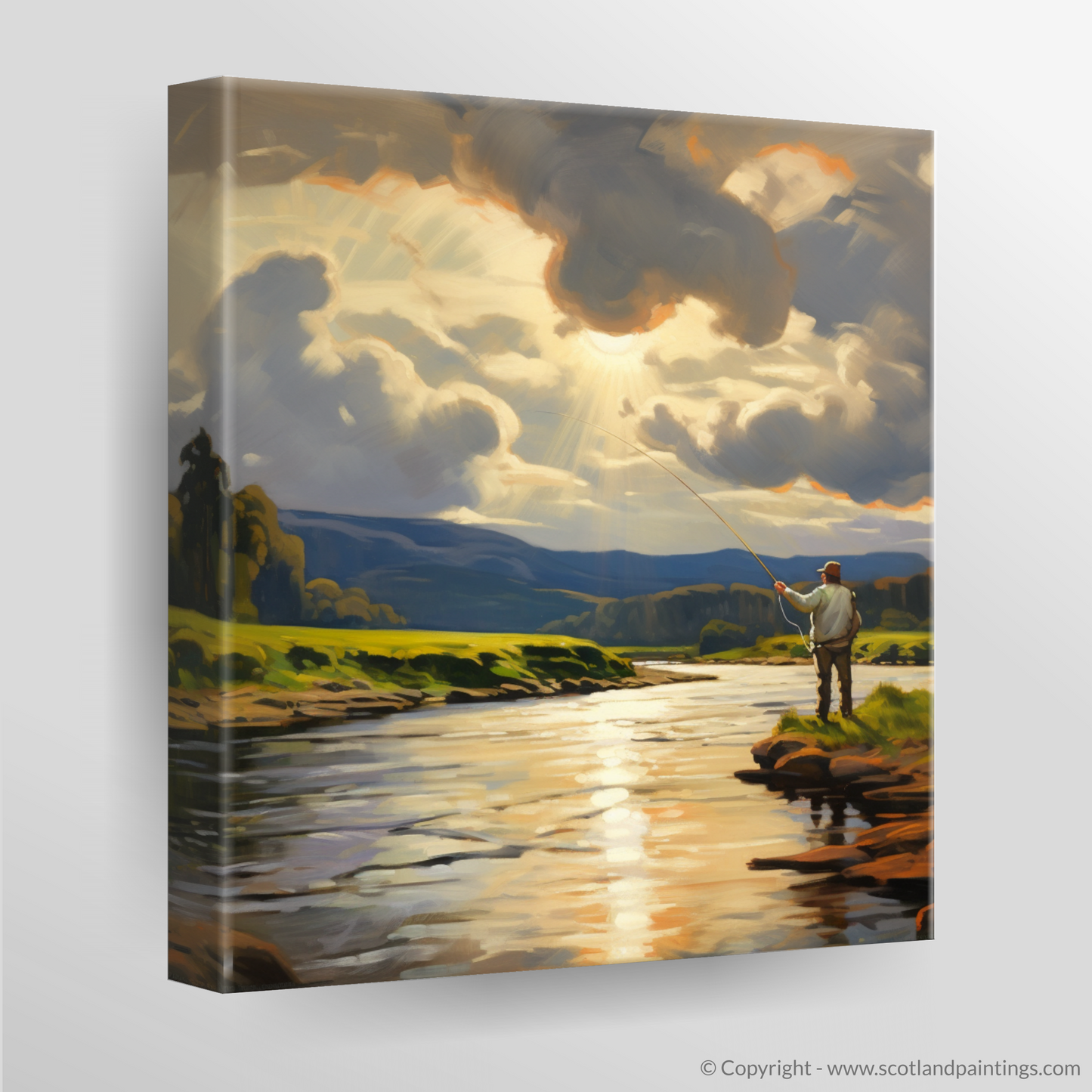 River Clyde Painting and Art Print. A Tranquil Interlude on the River Clyde