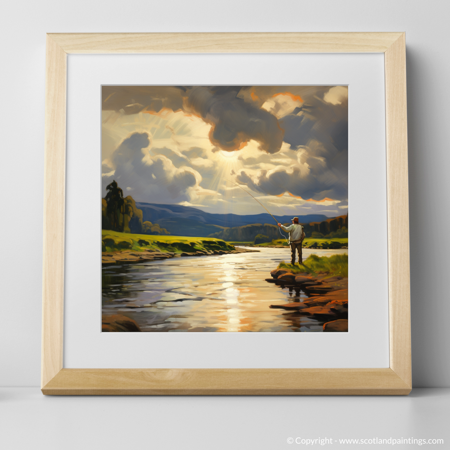 River Clyde Painting and Art Print. A Tranquil Interlude on the River Clyde