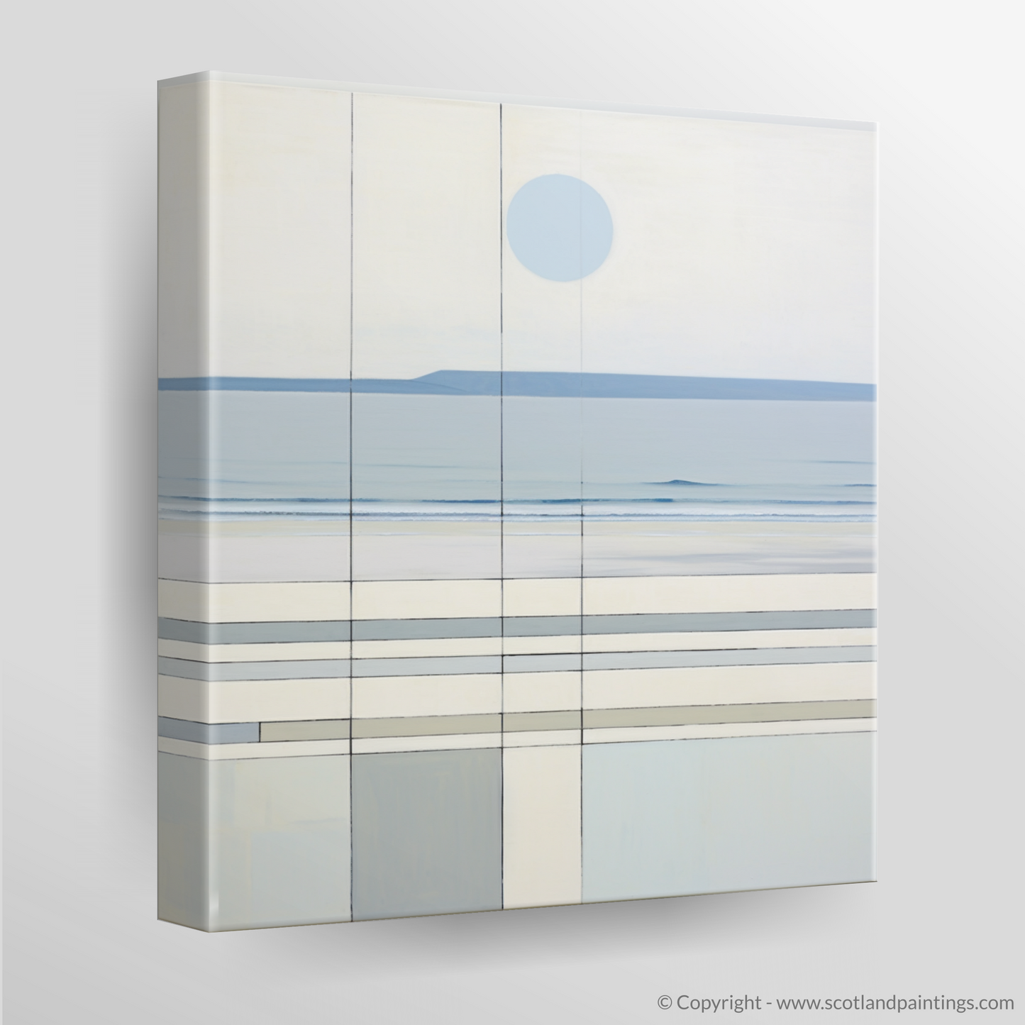 Gullane Beach Serenity: An Abstract Coastal Tapestry