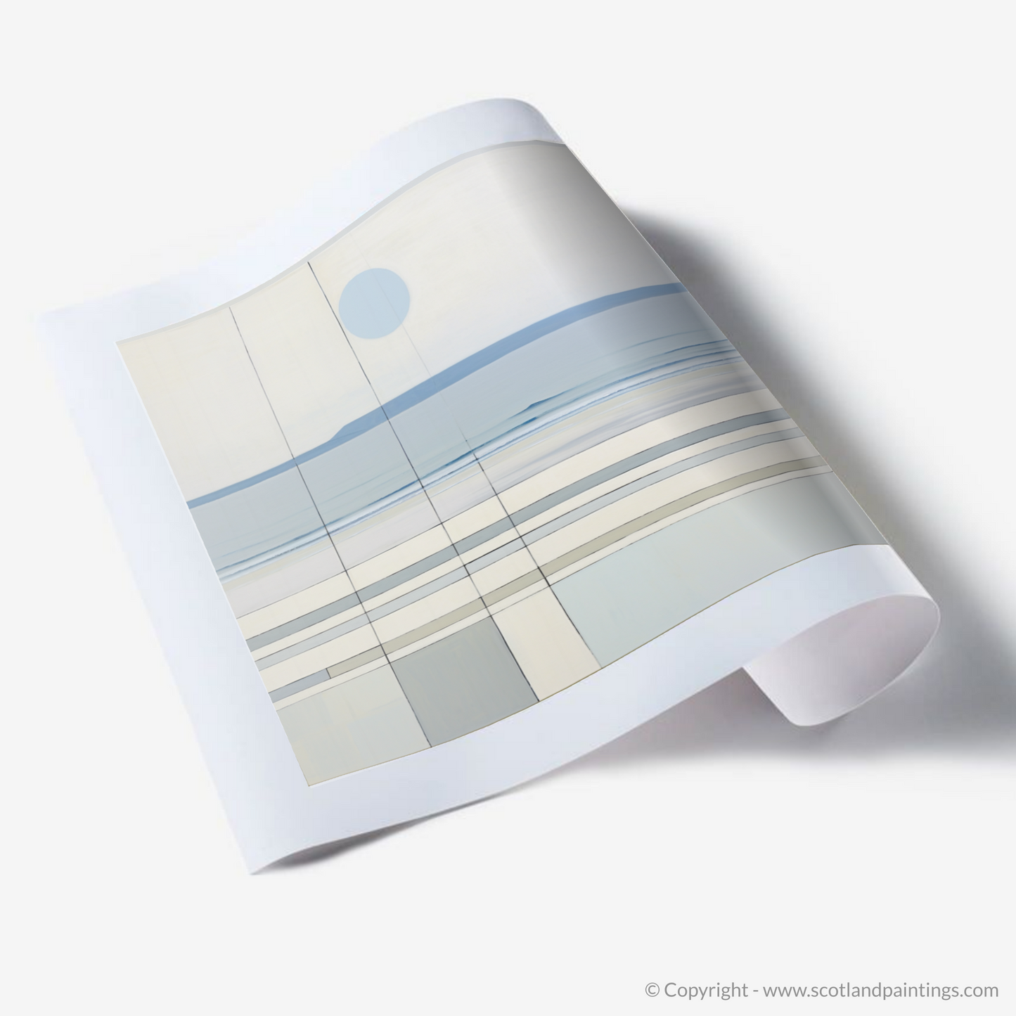 Gullane Beach Serenity: An Abstract Coastal Tapestry